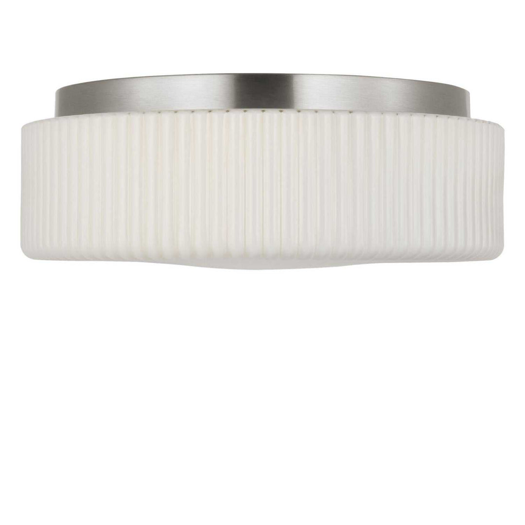 Axira Two Light Flush Mount in Brushed Nickel Generation Lighting Canada