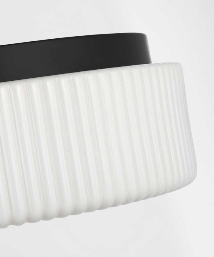 Axira Two Light Flush Mount in Midnight Black Generation Lighting Canada