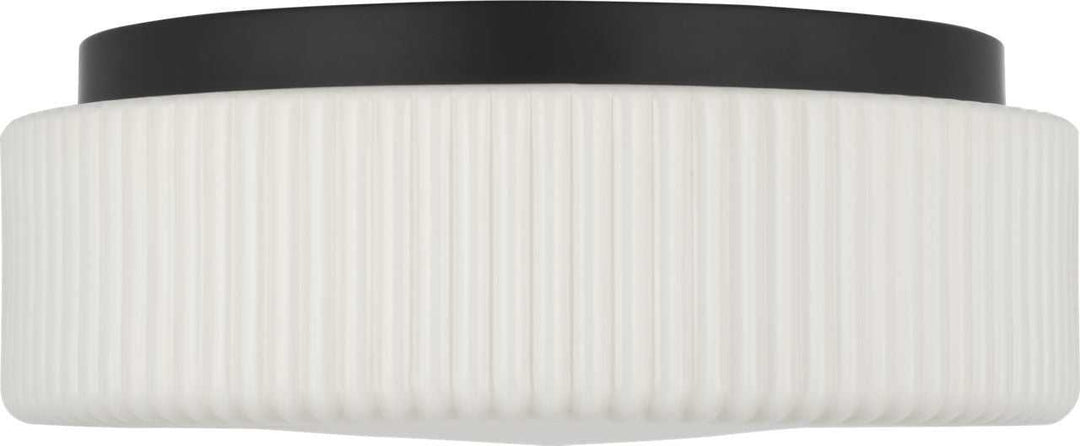Axira Two Light Flush Mount in Midnight Black Generation Lighting Canada