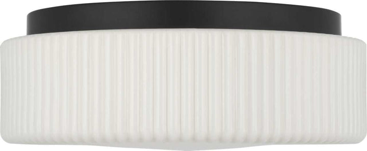 Axira Two Light Flush Mount in Midnight Black Generation Lighting Canada