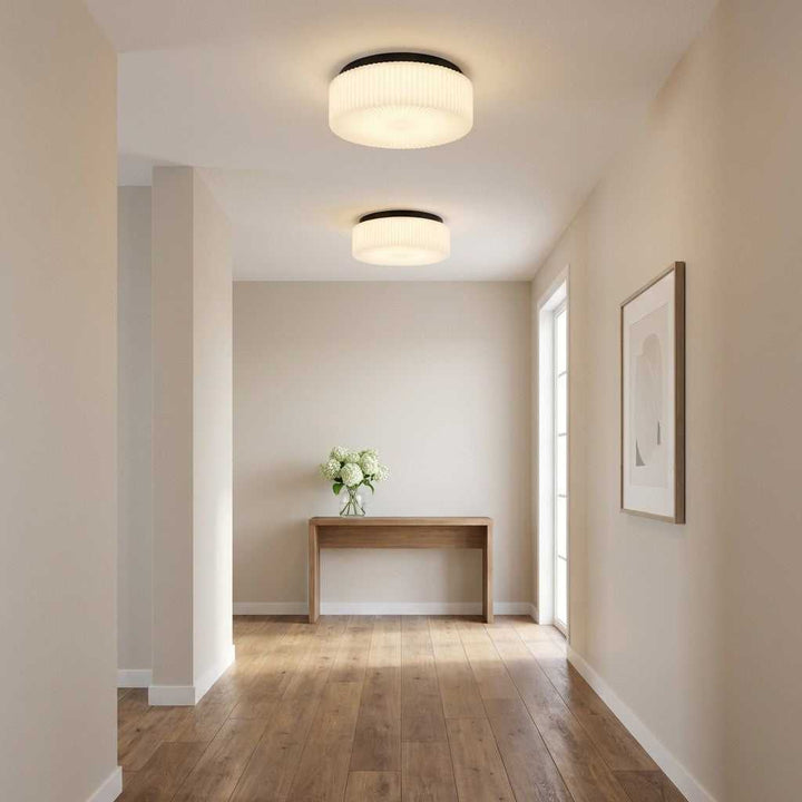 Axira Two Light Flush Mount in Midnight Black Generation Lighting Canada