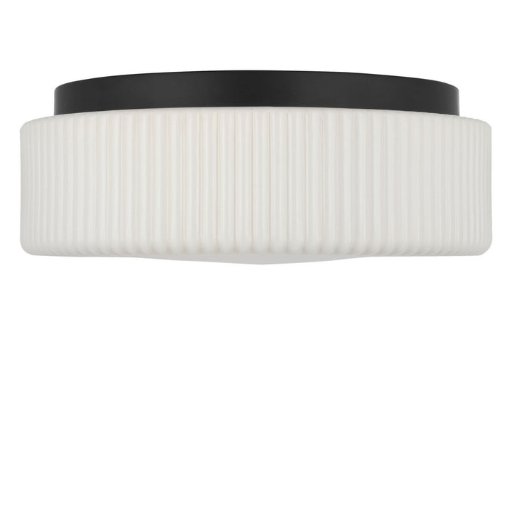 Axira Two Light Flush Mount in Midnight Black Generation Lighting Canada