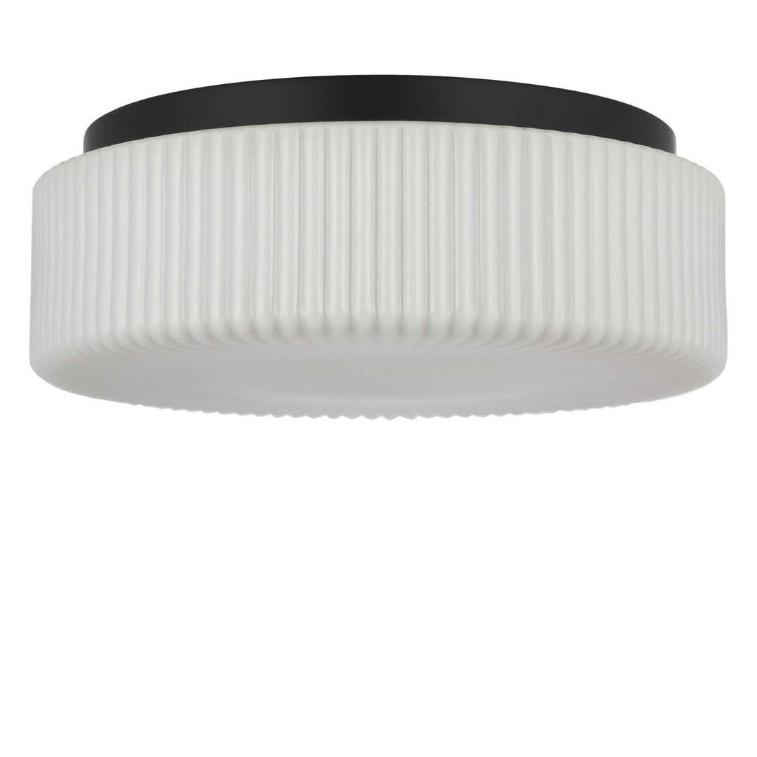 Axira Two Light Flush Mount in Midnight Black Generation Lighting Canada