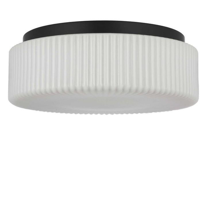 Axira Two Light Flush Mount in Midnight Black Generation Lighting Canada
