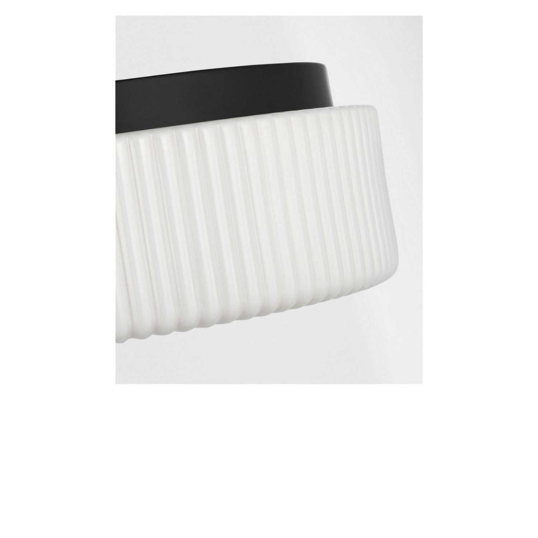 Axira Two Light Flush Mount in Midnight Black Generation Lighting Canada