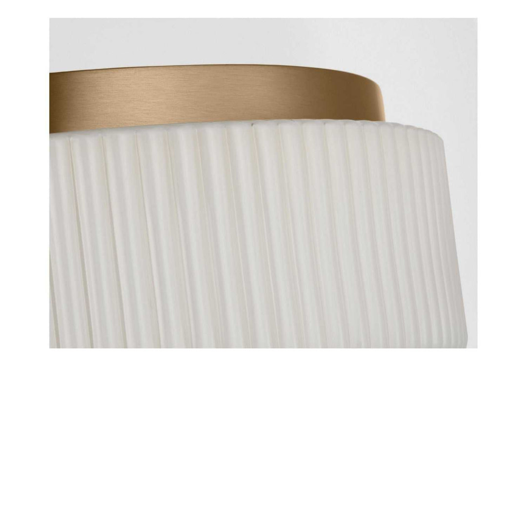 Axira Two Light Flush Mount in Satin Brass Generation Lighting Canada
