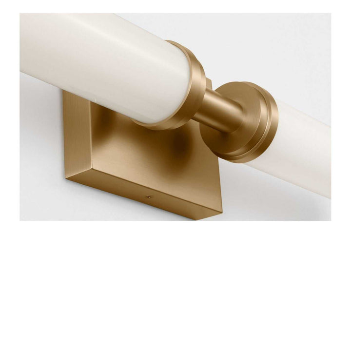 Coles LED Vanity in Satin Brass Generation Lighting Canada