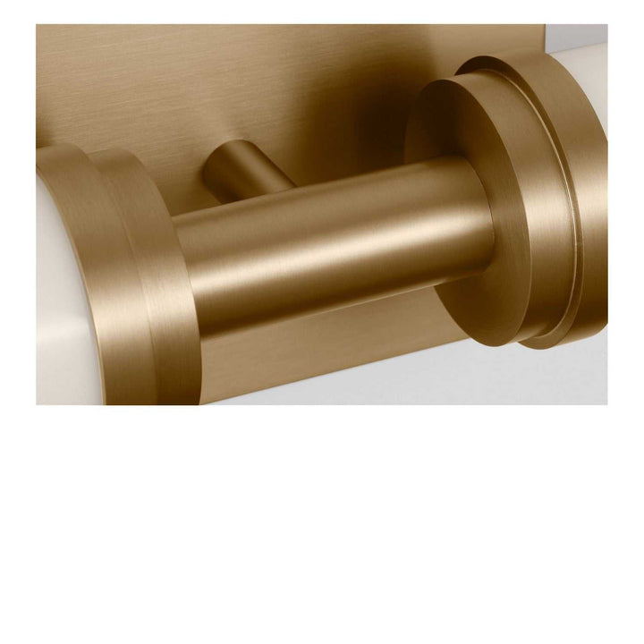 Coles LED Vanity in Satin Brass Generation Lighting Canada