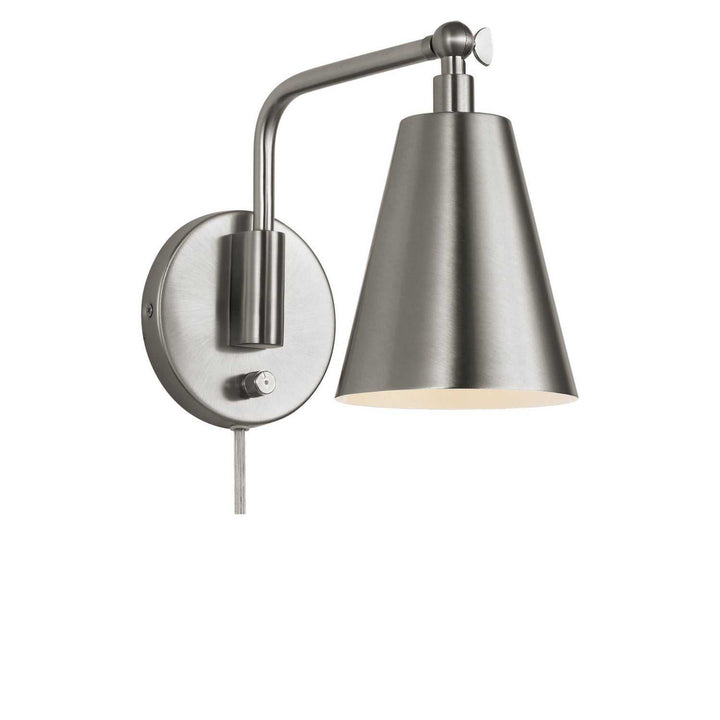 Drae One Light Wall Sconce in Burnished Brass Generation Lighting Canada