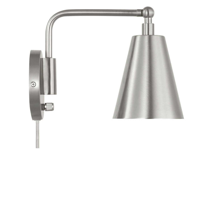 Drae One Light Wall Sconce in Burnished Brass Generation Lighting Canada