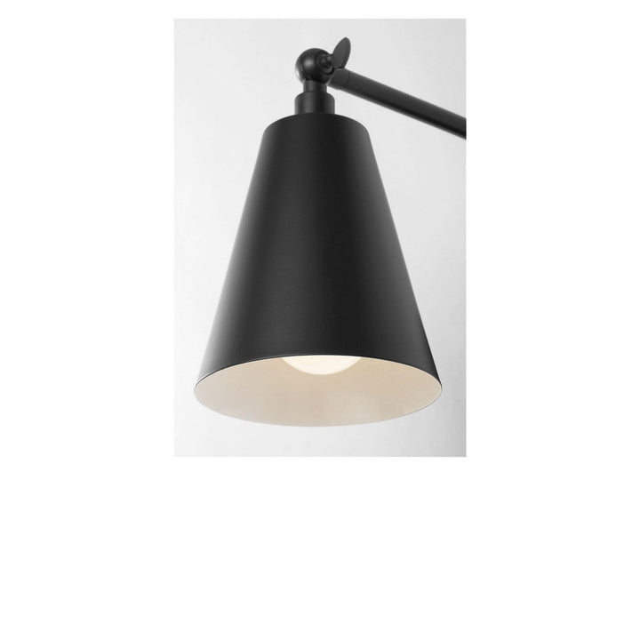 Drae One Light Wall Sconce in Midnight Black Generation Lighting Canada