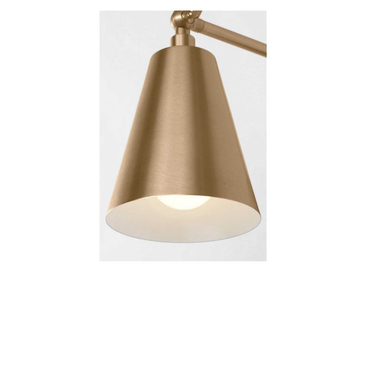 Drae One Light Wall Sconce in Satin Brass Generation Lighting Canada