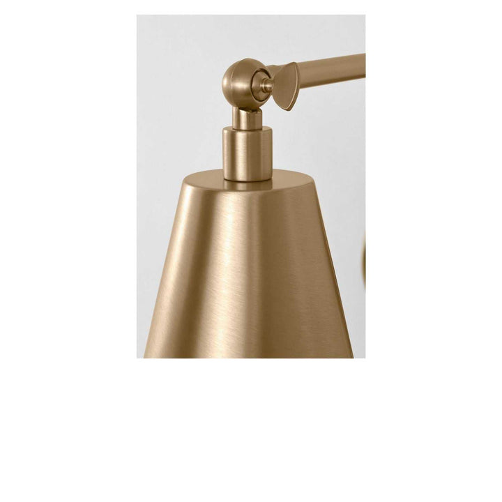 Drae One Light Wall Sconce in Satin Brass Generation Lighting Canada
