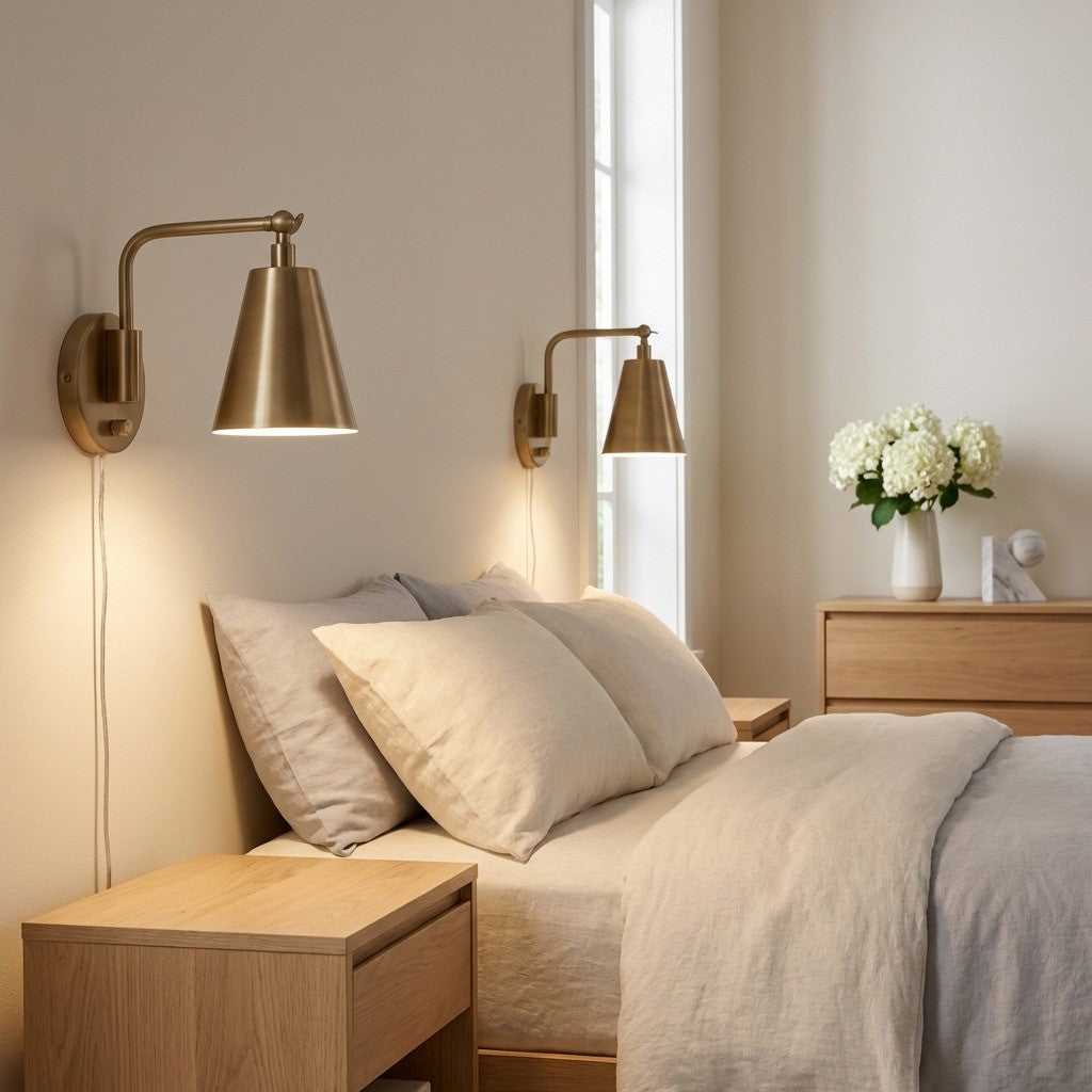 Drae One Light Wall Sconce in Satin Brass Generation Lighting Canada