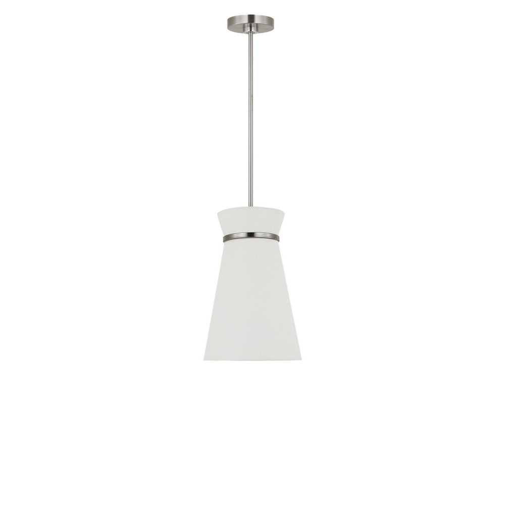 Fynn One Light Pendant in Brushed Nickel Generation Lighting Canada
