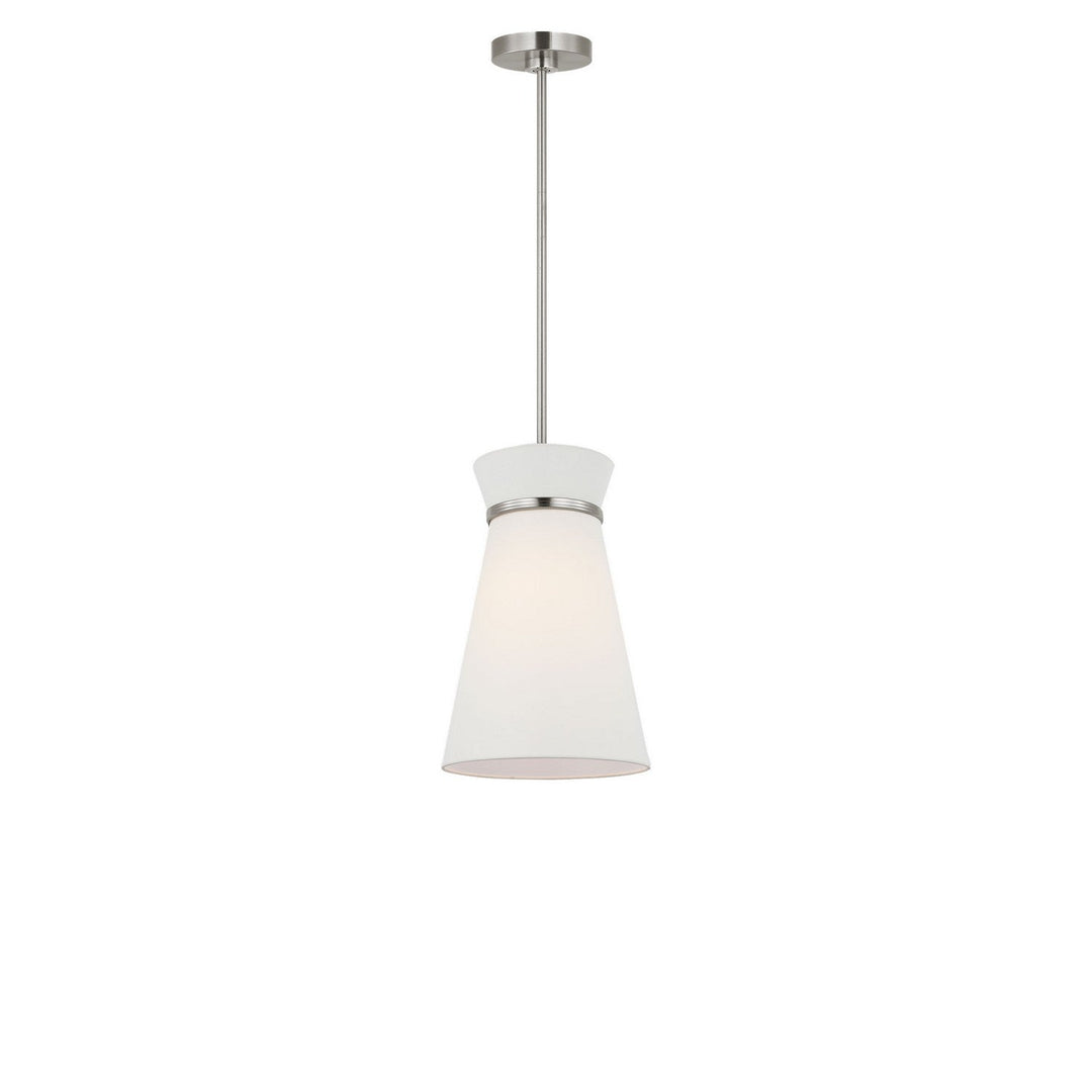 Fynn One Light Pendant in Brushed Nickel Generation Lighting Canada