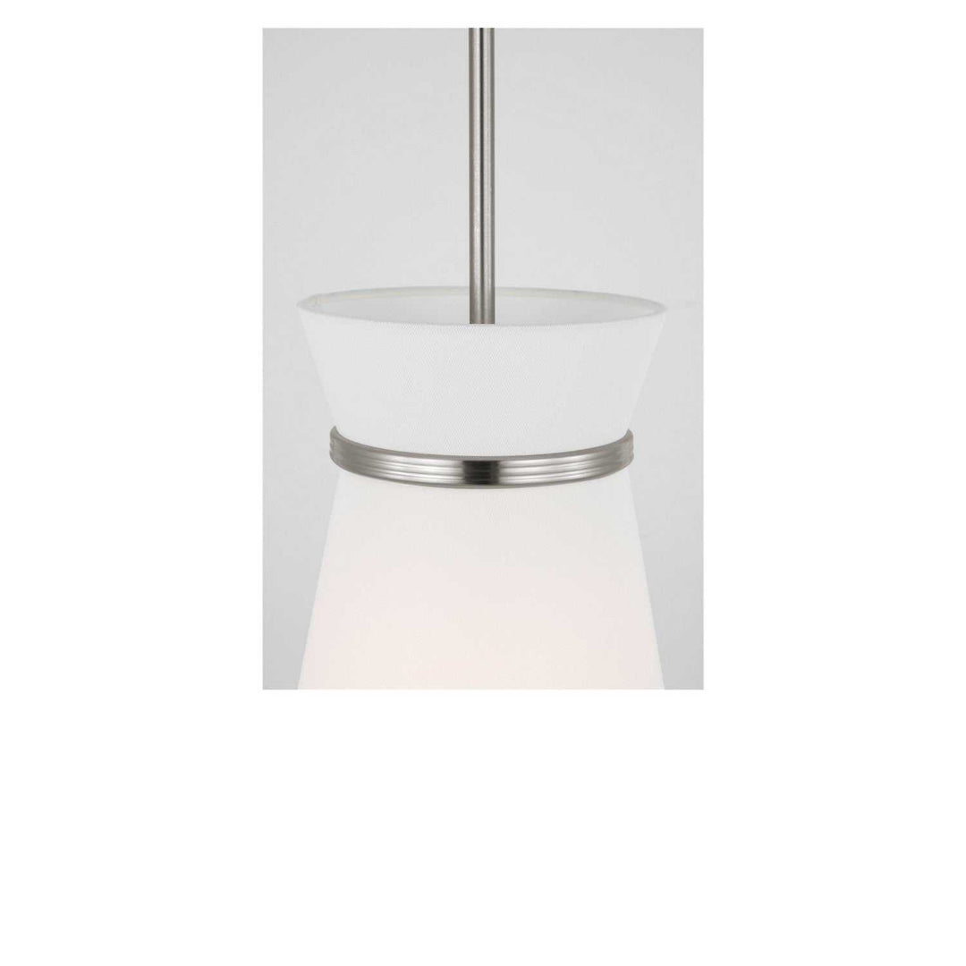Fynn One Light Pendant in Brushed Nickel Generation Lighting Canada