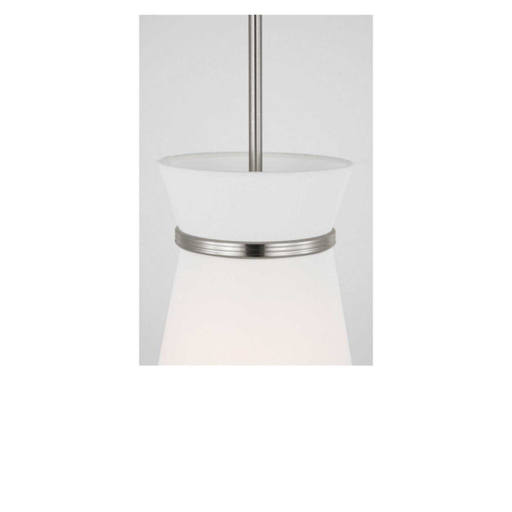 Fynn One Light Pendant in Brushed Nickel Generation Lighting Canada