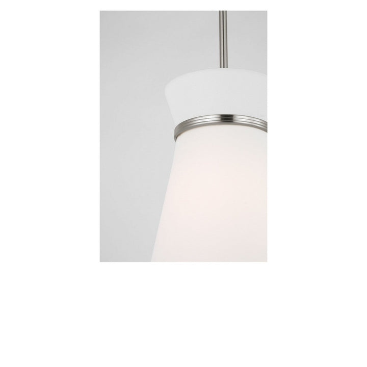 Fynn One Light Pendant in Brushed Nickel Generation Lighting Canada