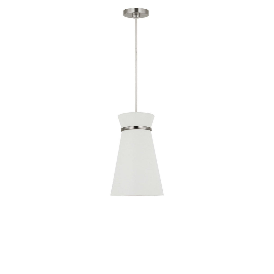 Fynn One Light Pendant in Brushed Nickel Generation Lighting Canada