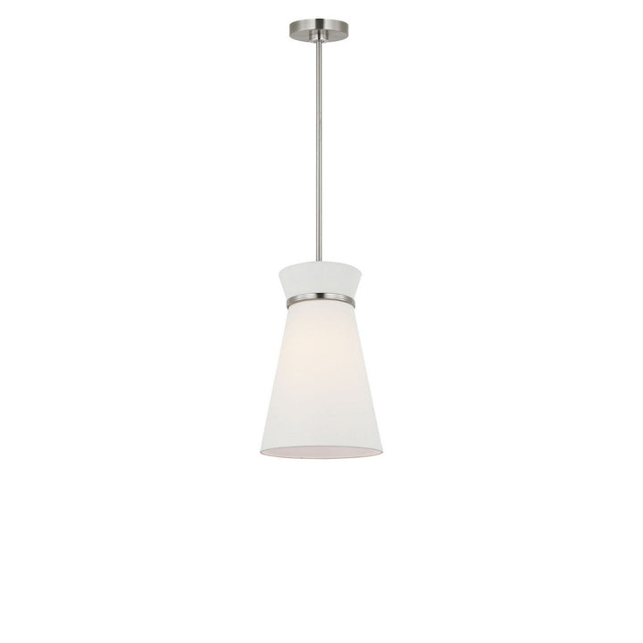 Fynn One Light Pendant in Brushed Nickel Generation Lighting Canada