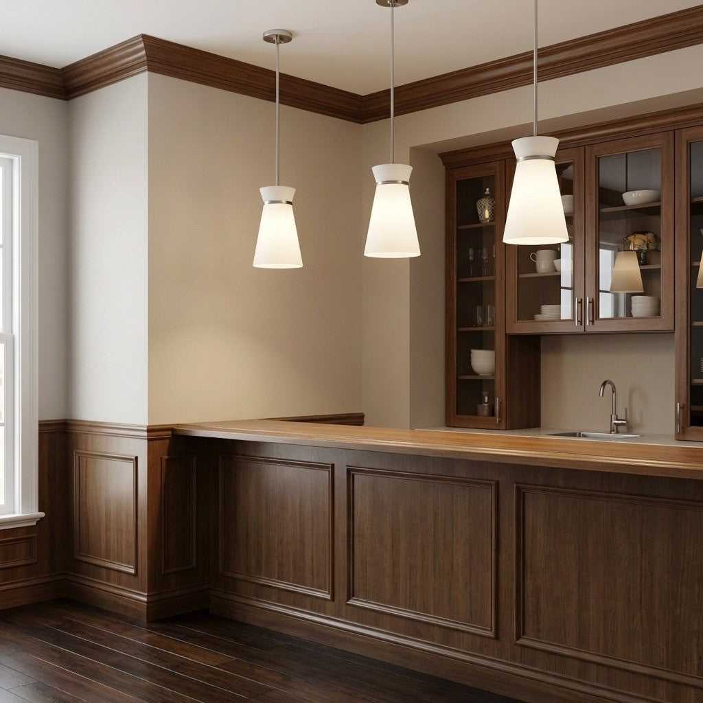 Fynn One Light Pendant in Brushed Nickel Generation Lighting Canada