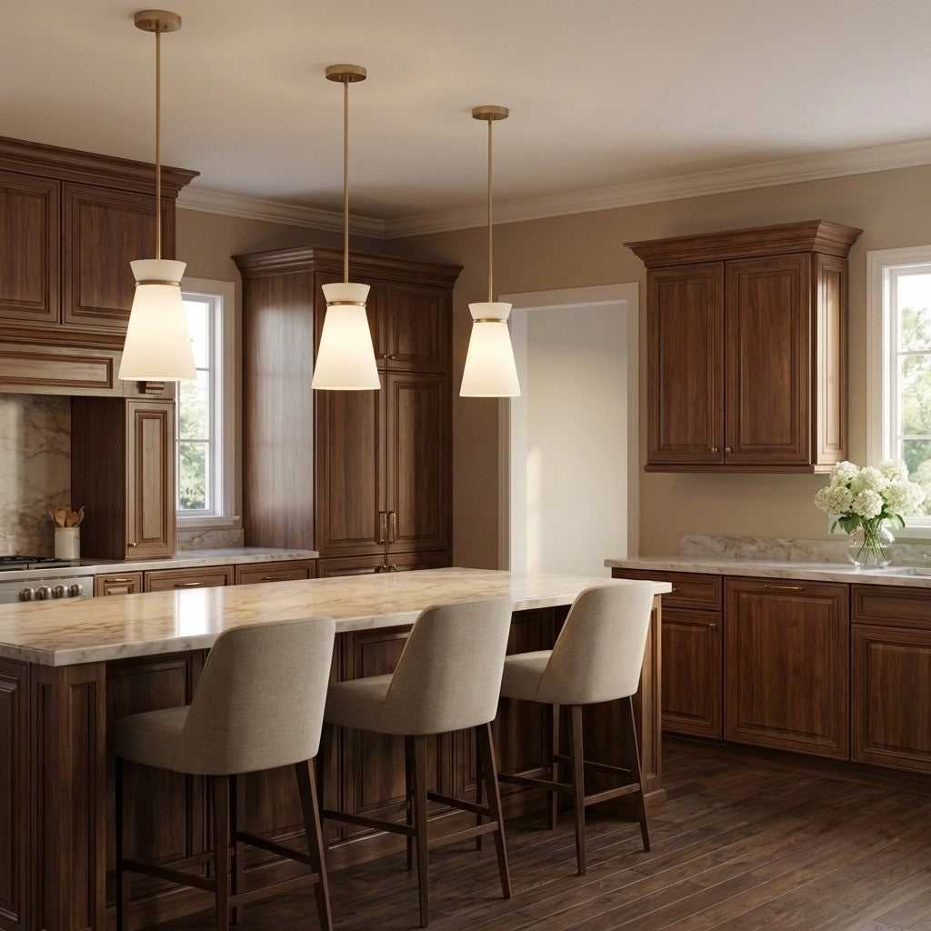 Fynn One Light Pendant in Satin Brass Generation Lighting Canada