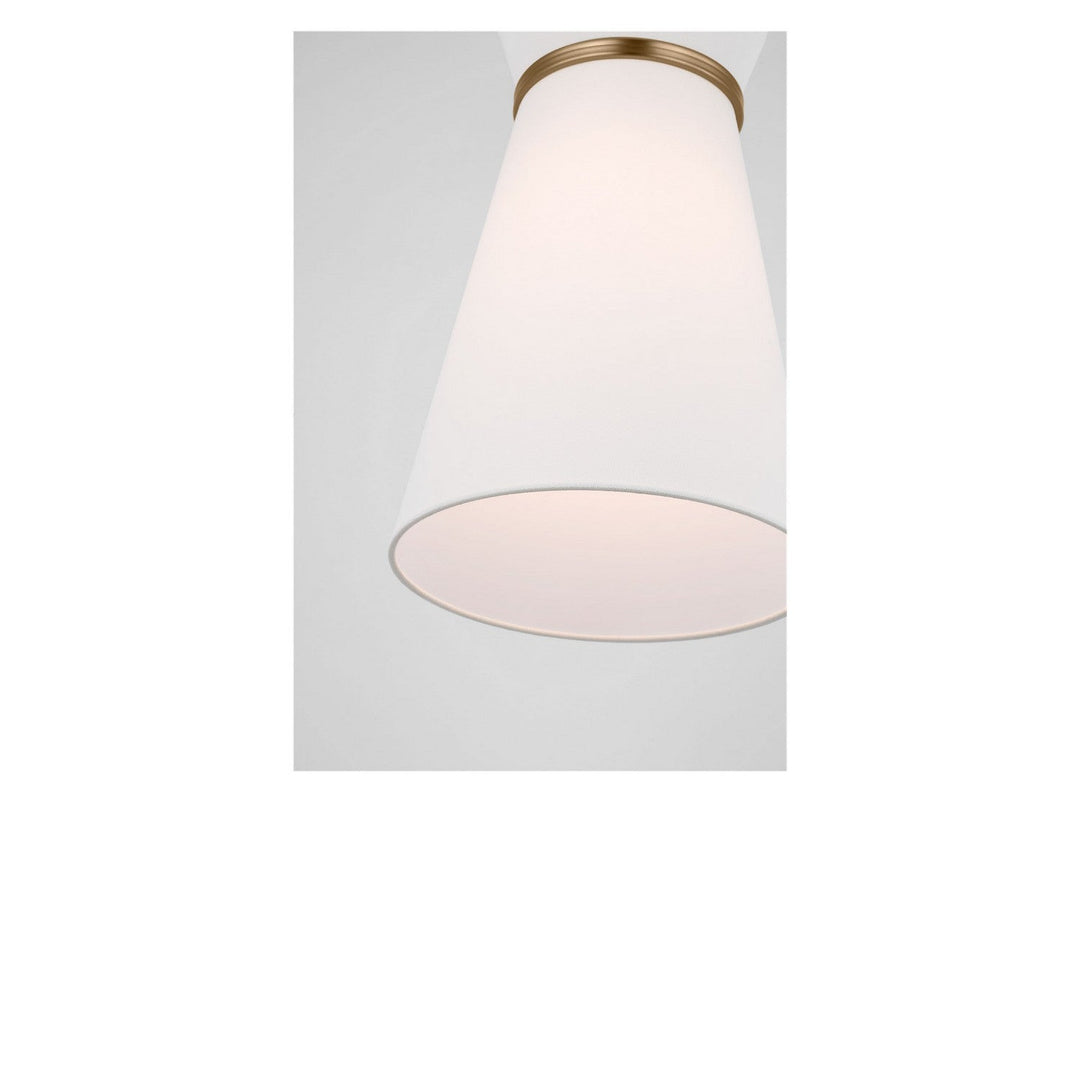 Fynn One Light Pendant in Satin Brass Generation Lighting Canada