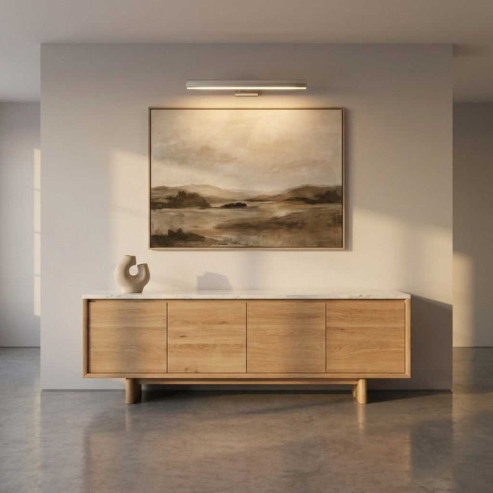 Gallery LED Picture Light in Brushed Nickel Generation Lighting Canada