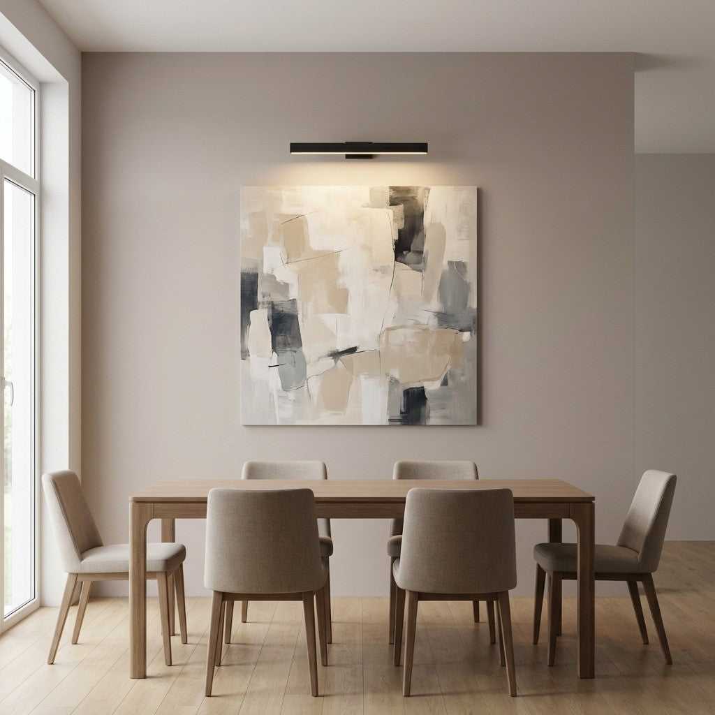 Gallery LED Picture Light in Midnight Black Generation Lighting Canada