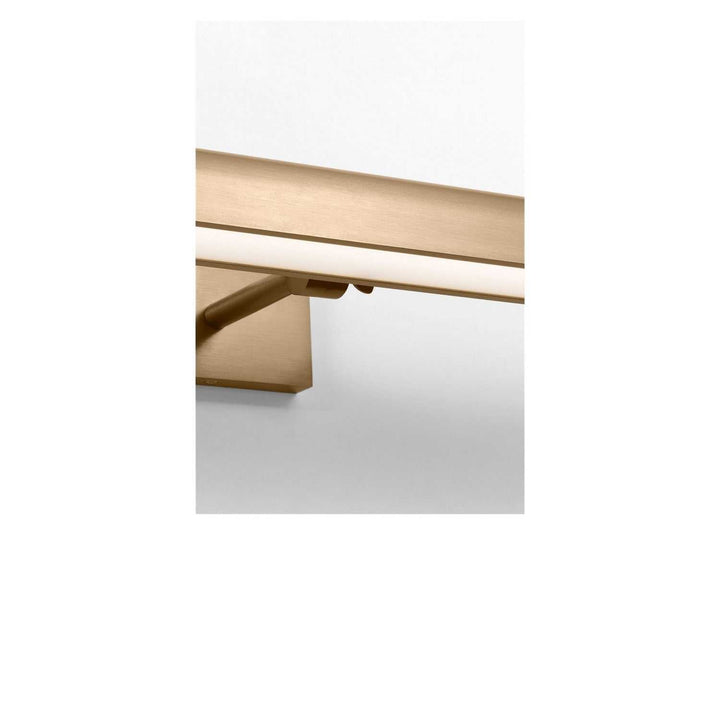 Gallery LED Picture Light in Satin Brass Generation Lighting Canada