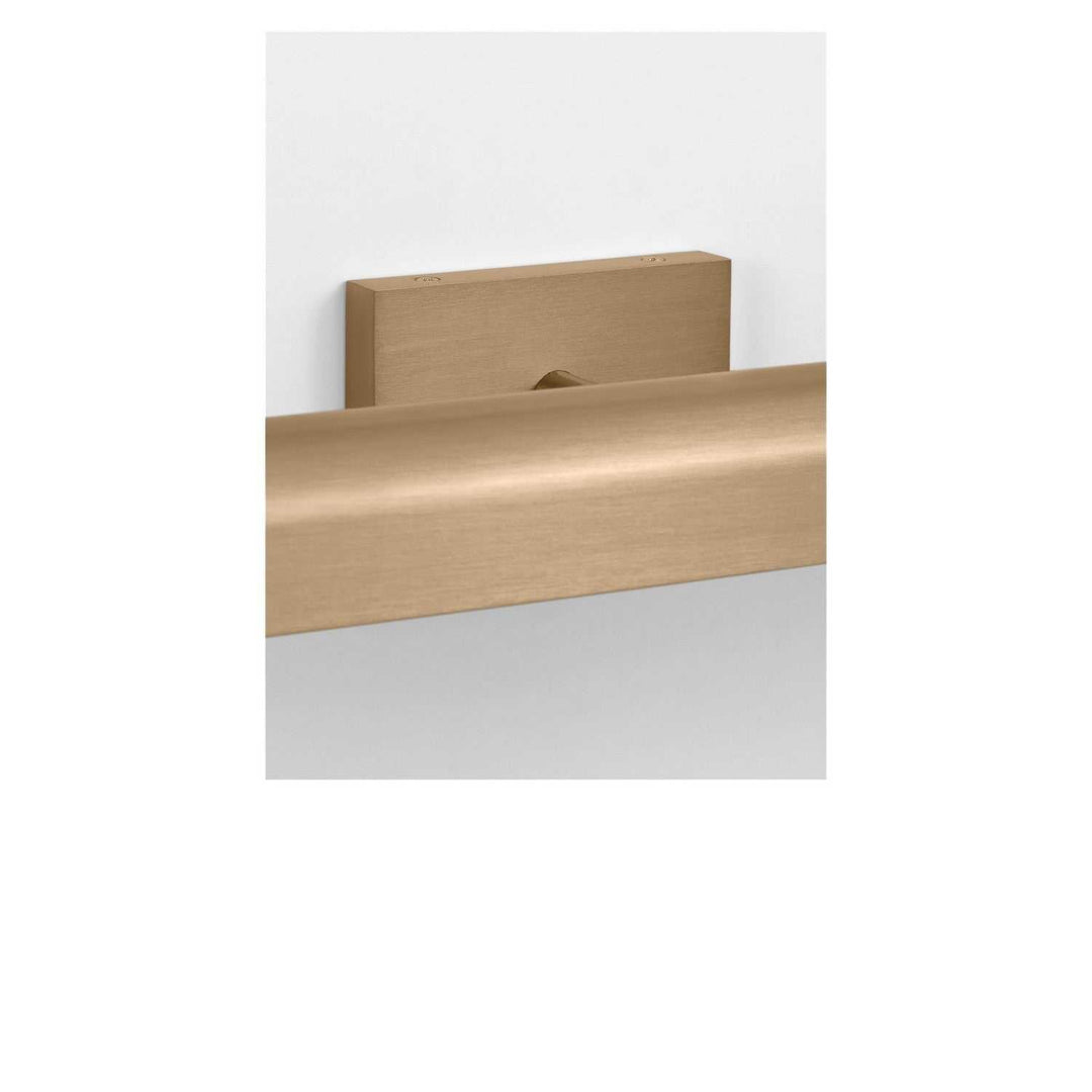Gallery LED Picture Light in Satin Brass Generation Lighting Canada