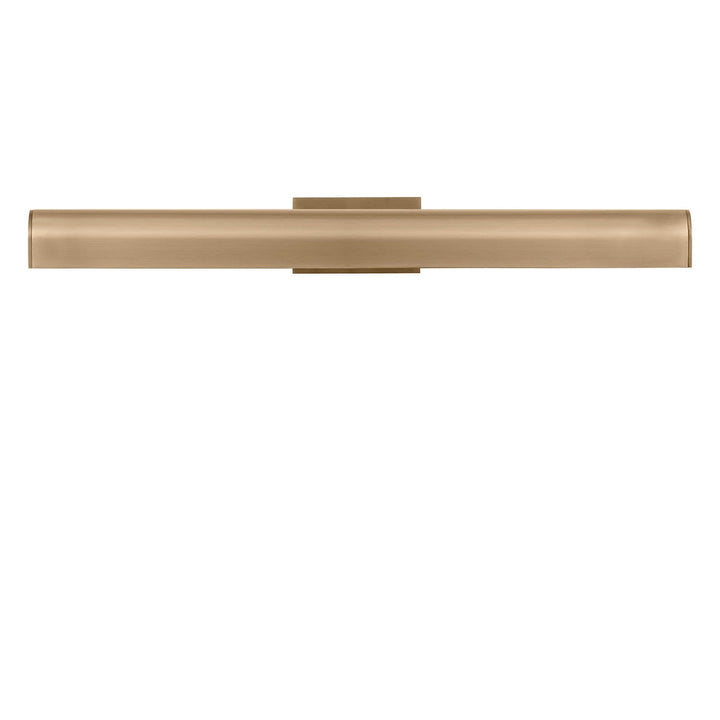 Gallery LED Picture Light in Satin Brass Generation Lighting Canada
