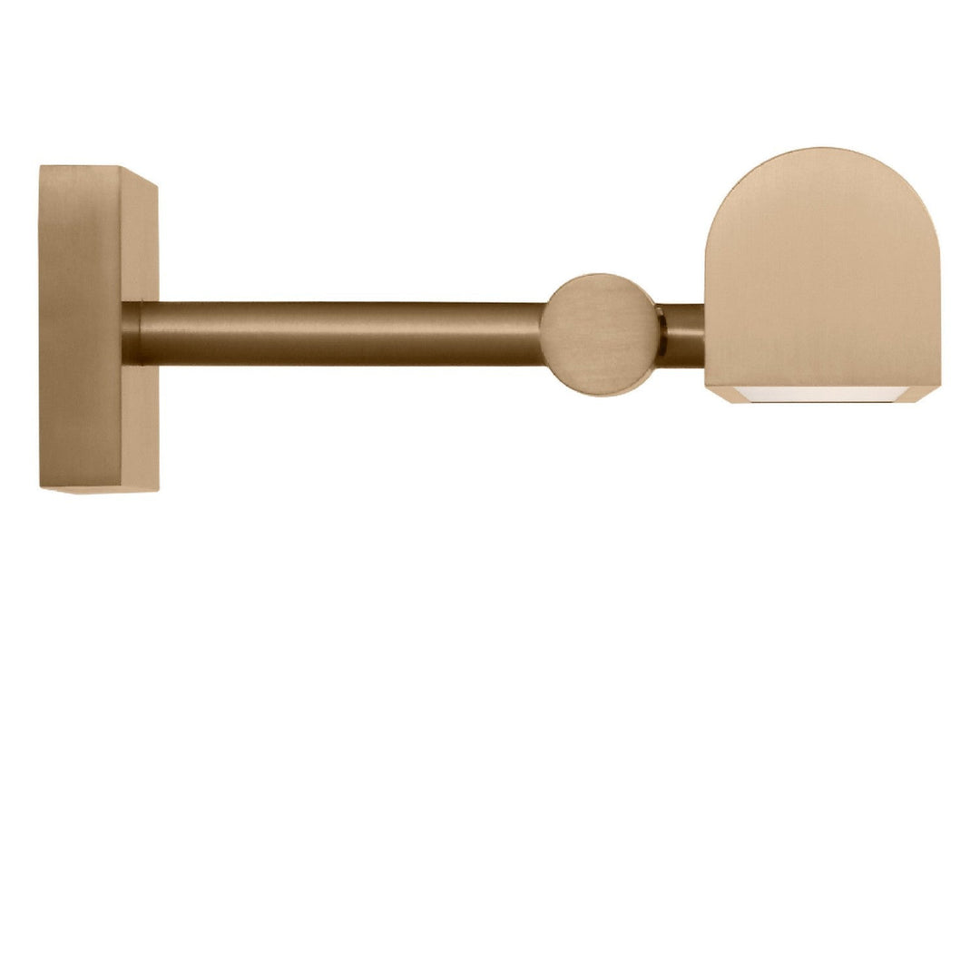 Gallery LED Picture Light in Satin Brass Generation Lighting Canada