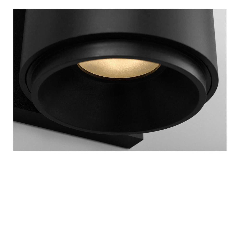 Huntwick LED Outdoor Wall Lantern in Textured Black Generation Lighting Canada