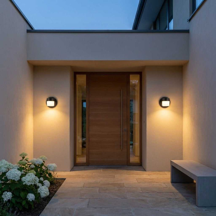 Kinwood LED Outdoor Wall Lantern in Textured Black Generation Lighting Canada
