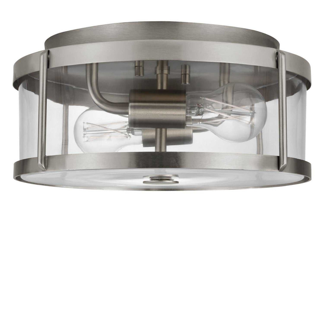 Lumra Two Light Flush Mount in Brushed Nickel Generation Lighting Canada