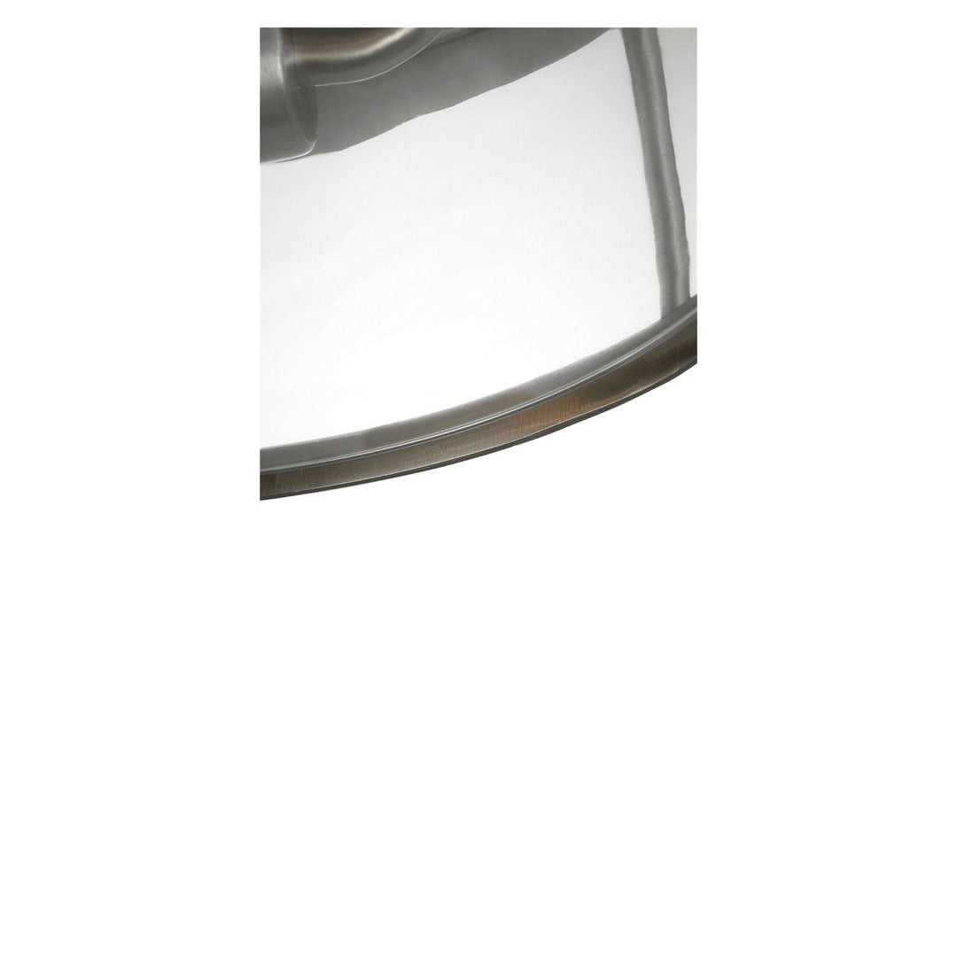 Lumra Two Light Flush Mount in Brushed Nickel Generation Lighting Canada
