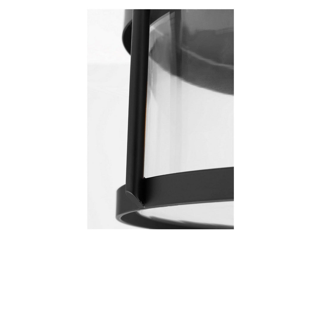 Lumra Two Light Flush Mount in Midnight Black Generation Lighting Canada