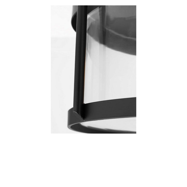 Lumra Two Light Flush Mount in Midnight Black Generation Lighting Canada