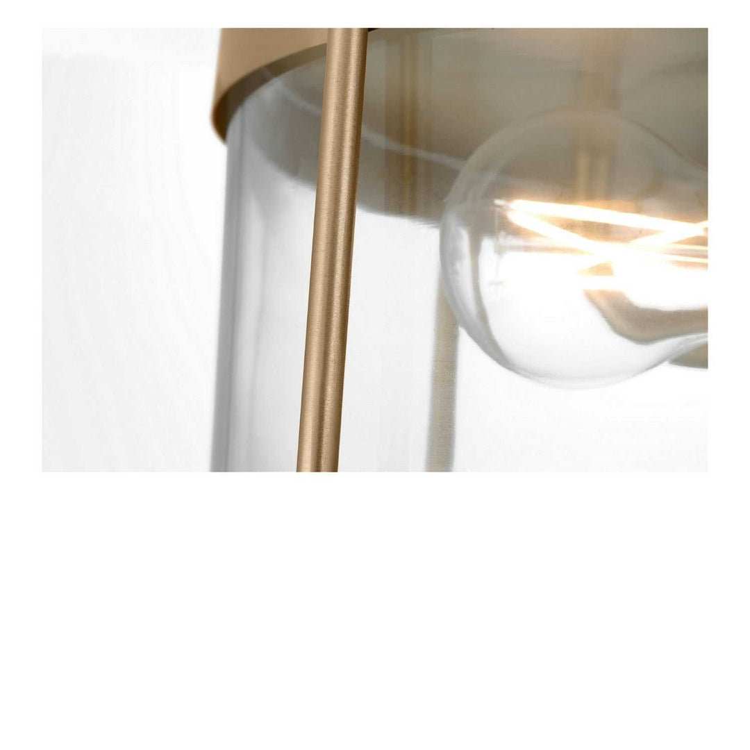 Lumra Two Light Flush Mount in Satin Brass Generation Lighting Canada