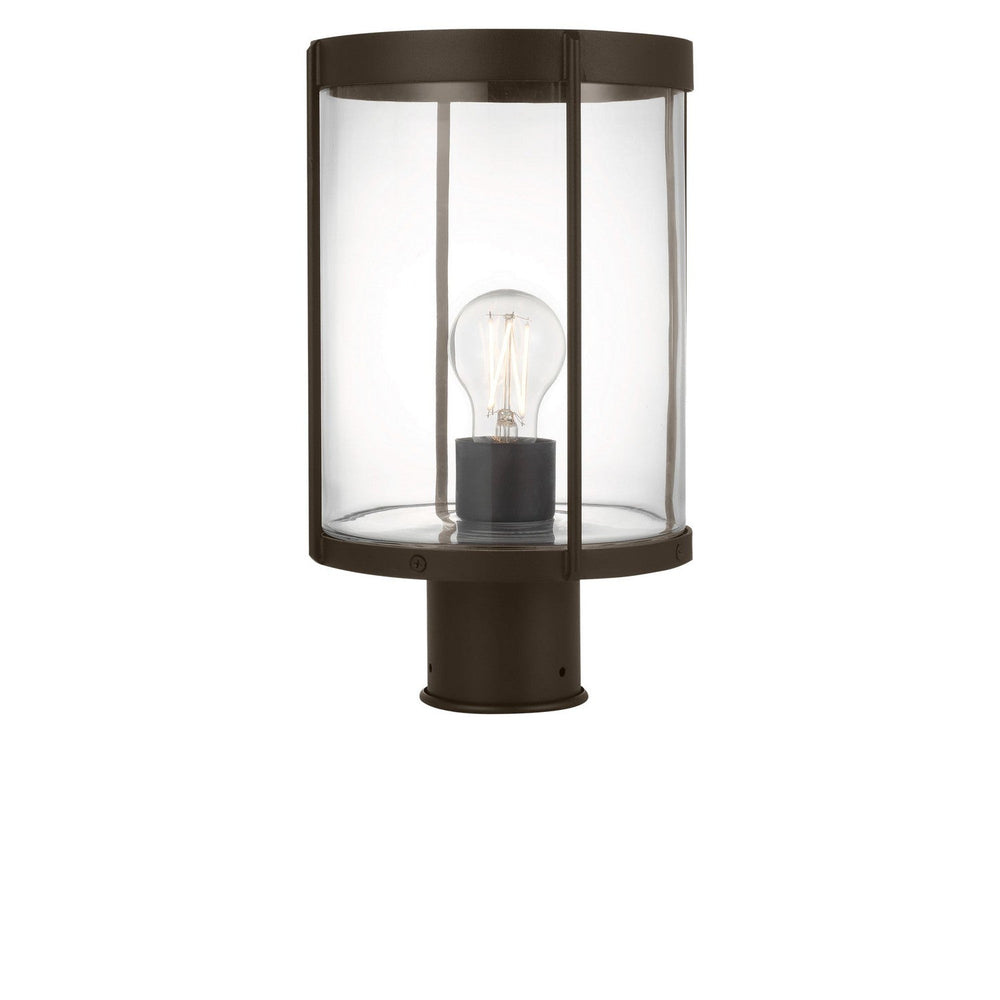 Luning One Light Outdoor Post Lantern in Antique Bronze Generation Lighting Canada