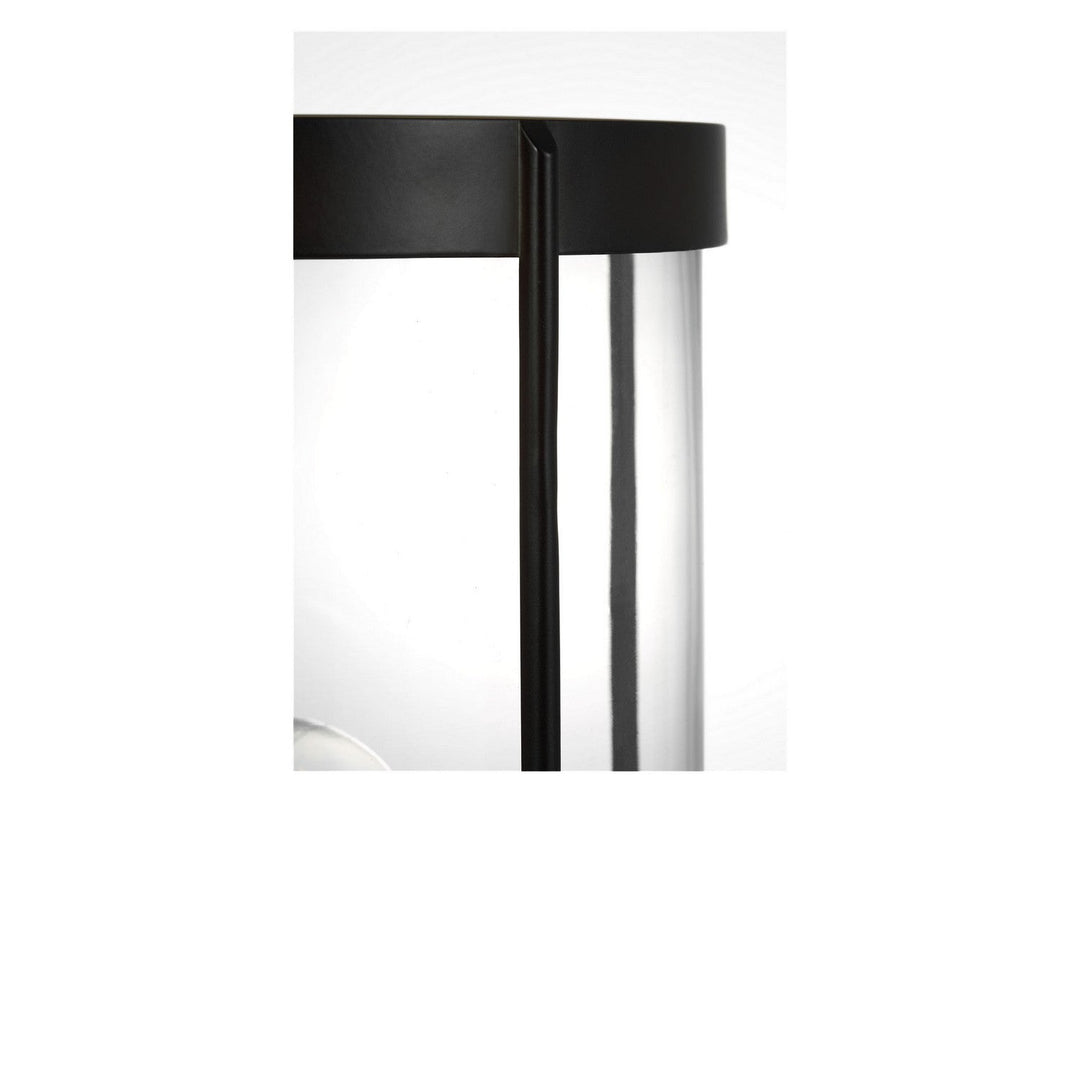 Luning One Light Outdoor Post Lantern in Textured Black Generation Lighting Canada