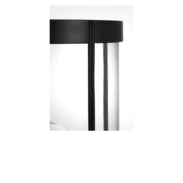 Luning One Light Outdoor Post Lantern in Textured Black Generation Lighting Canada