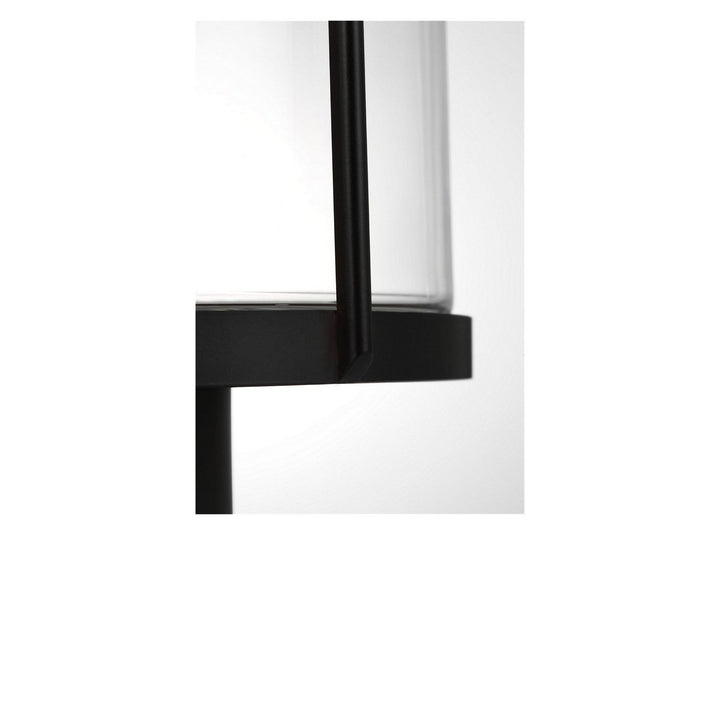 Luning One Light Outdoor Post Lantern in Textured Black Generation Lighting Canada