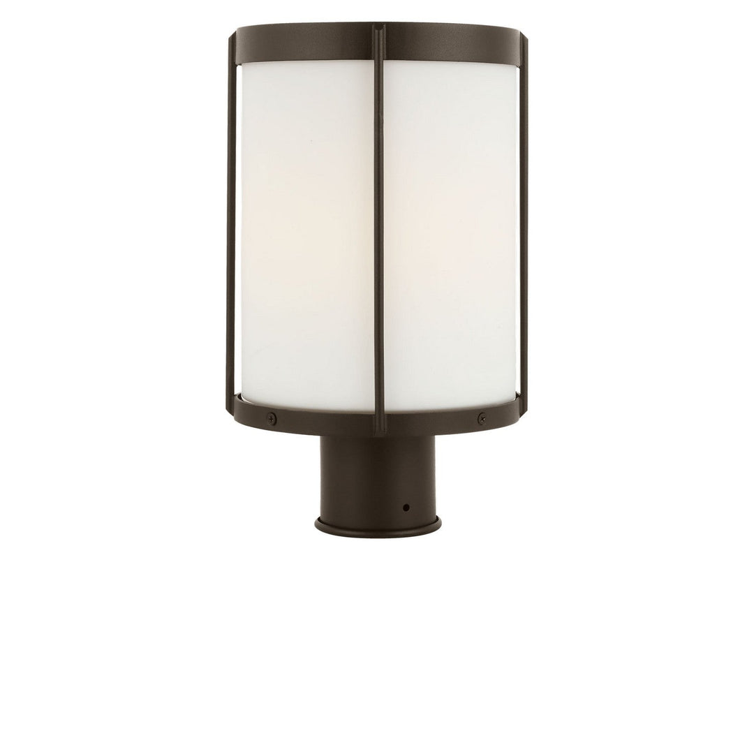 Luning One Light Outdoor Post Lantern in Antique Bronze Generation Lighting Canada