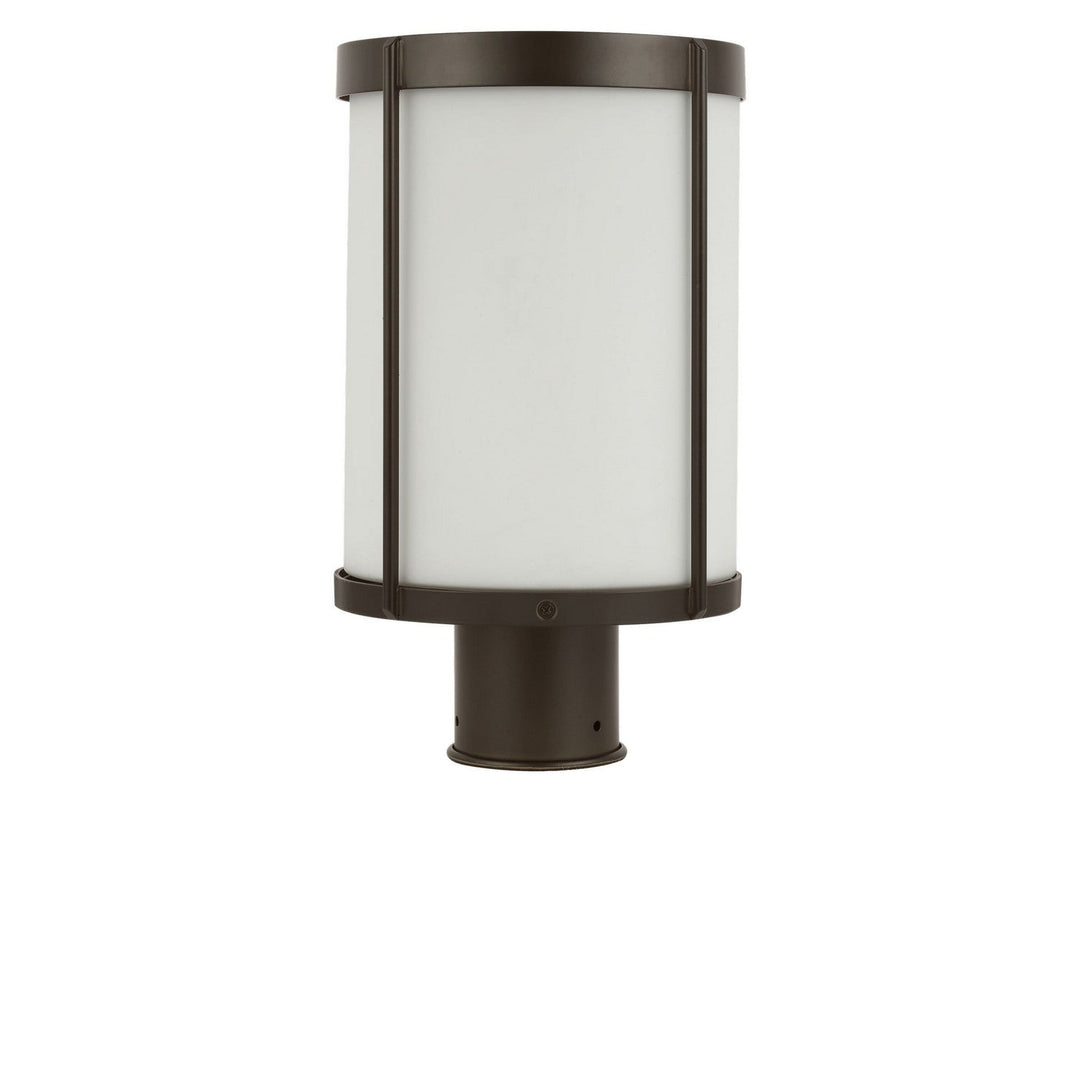 Luning One Light Outdoor Post Lantern in Antique Bronze Generation Lighting Canada
