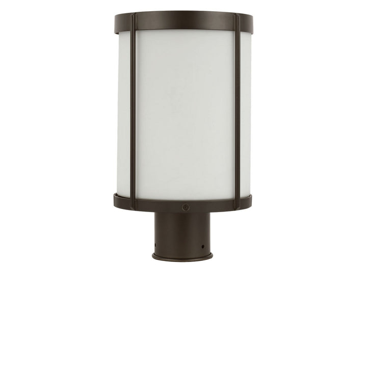 Luning One Light Outdoor Post Lantern in Antique Bronze Generation Lighting Canada