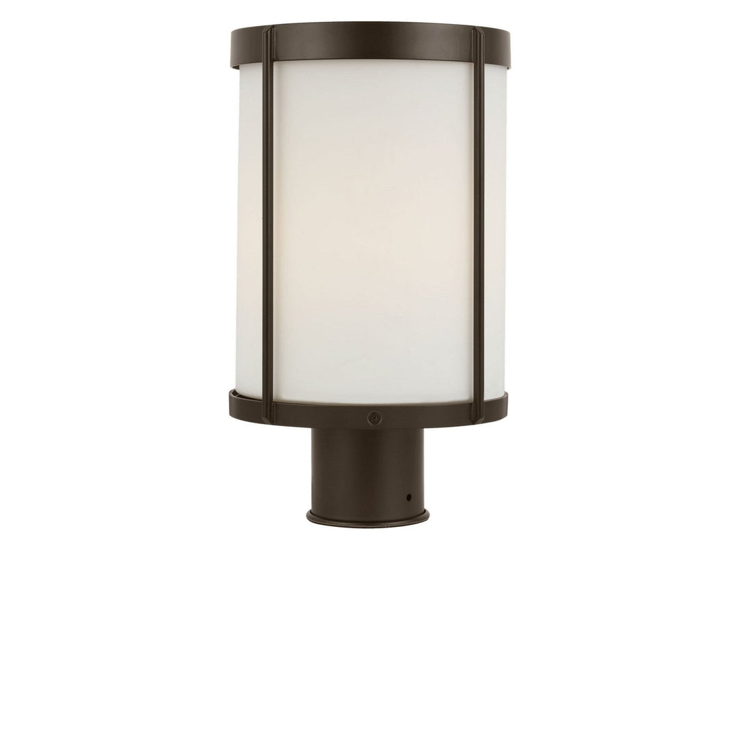 Luning One Light Outdoor Post Lantern in Antique Bronze Generation Lighting Canada