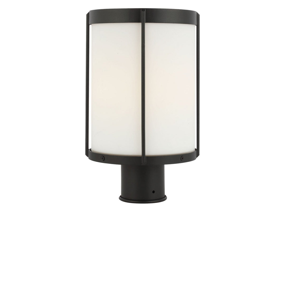 Luning One Light Outdoor Post Lantern in Textured Black Generation Lighting Canada